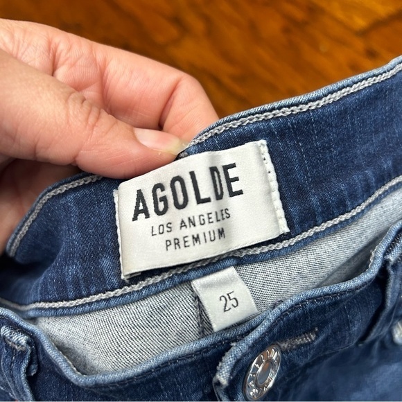 Agolde Sophie High Rise Skinny Crop fray jeans - Picture 3 of 9